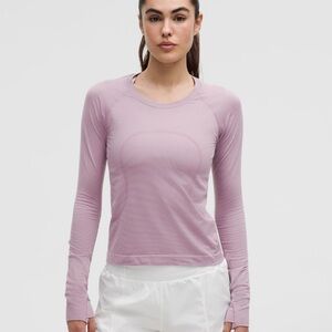 NWT Lululemon Swiftly Tech Long Sleeve 2.0 *Race Lavender Lux /Faint Lavender
